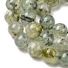 Natural Prehnite Beads Strands G-G457-8mm-03-6