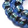 Handmade Foil Lampwork Beads Strands FOIL-K003-06B-19-2