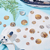 100Pcs 5 Styles Natural Akoya Shell Charms SHEL-HY0001-19-4