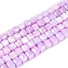 Anti-Tarnish Electroplate Glass Beads Strands GLAA-T025-4mm-10E-1