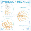 60Pcs 2 Styles Long-Lasting Plated Brass Pendants KK-HY0003-73-5