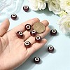 Handmade Silver Foil Glass European Beads LPDL-R008-02-5