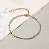 304 Stainless Steel Enamel Link Chain Bracelets & Necklaces Jewelry Sets SJEW-JS01137-8