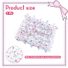 Gradient 3D Butterfly Polyester Gauze Fabric AJEW-WH20006-148A-2