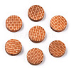Painted Natural Wood Beads WOOD-N006-05C-1