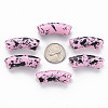 Opaque Spray Painted Acrylic Beads MACR-S372-001F-B03-3