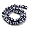 Handmade Blue and White Porcelain Beads Strands PORC-I027-03I-2