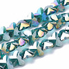 Electroplate Glass Beads EGLA-Q091-14mm-B06-1