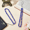 Evil Eye Lampwork Beaded Mobile Phone Straps HJEW-GO00001-5