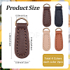 8Pcs 4 Colors Leather Zipper Heads FIND-CL0001-34-2