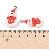 Christmas Theme Opaque Resin Pendants RESI-S08-05H-3