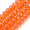 Electroplate Glass Beads Strands EGLA-A034-T1mm-A07-1