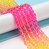 Dyed & Heated Synthetic Quartz Beads Strands G-P502-01A-05-2