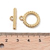 Ion Plating(IP) 304 Stainless Steel Ring Toggle Clasps STAS-A092-09A-G-3