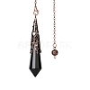 Natural Black Onyx Dowsing Pendulum Big Pendants PW-WGF0B2B-17-1