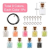 DIY Wishing Bottle Pendant Necklace Making Kit DIY-YW0005-80-2