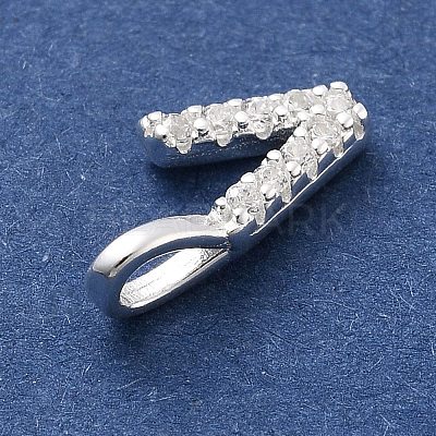 925 Sterling Silver with Cubic Zirconia Charms STER-Q004-01V-S-1