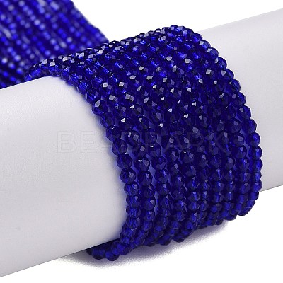 Transparent Glass Beads Strands GLAA-H021-04-09-1
