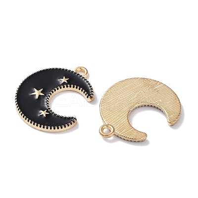 Alloy Enamel Pendants ENAM-O001-11I-G-1