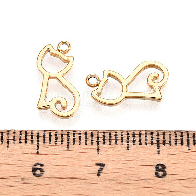 304 Stainless Steel Charms STAS-L022-358G-1