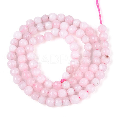 Dyed Natural White Jade Beads Strands G-T139-4mm-60-04-1