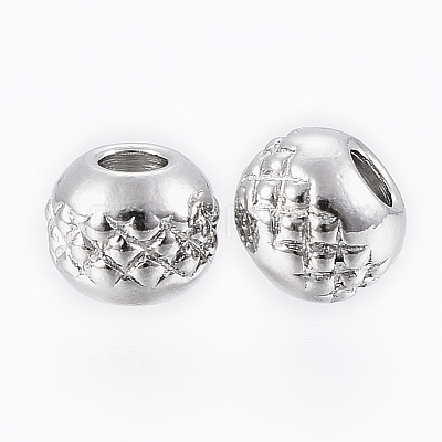 Tarnish Resistant 201 Stainless Steel Beads STAS-G154-37-6mm-1