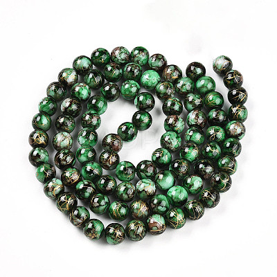 Baking Paint Glass Beads X1-DGLA-N003-10mm-B09-1