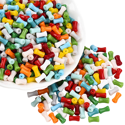500Pcs Opaque Colours Glass Seed Beads SEED-PA0001-07-1