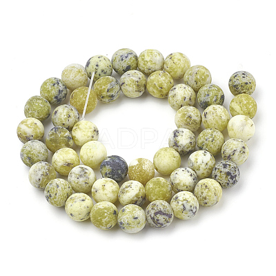 Natural Yellow Turquoise(Jasper) Beads Strands G-T106-297-1