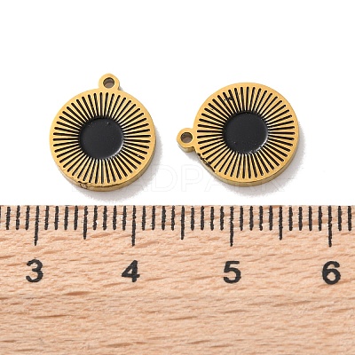 Ion Plating(IP) 304 Stainless Steel Enamel Charms STAS-M102-23G-04-1