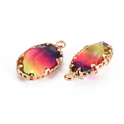 Gradient Color Glass Pendants GLAA-S193-006-B-1