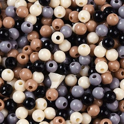 Opaque Acrylic Beads OACR-H118-07B-02-1