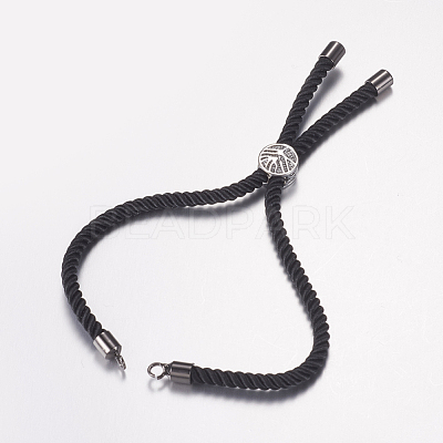 Nylon Twisted Cord Bracelet Making MAK-F019-04B-1