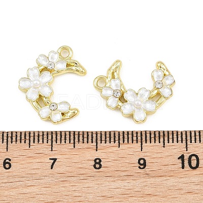 Alloy with Enamel Pendants RB-CBA1FD3-11G-01-1