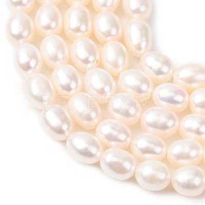 Natural Cultured Freshwater Pearl Beads Strands PEAR-F020-01B-1