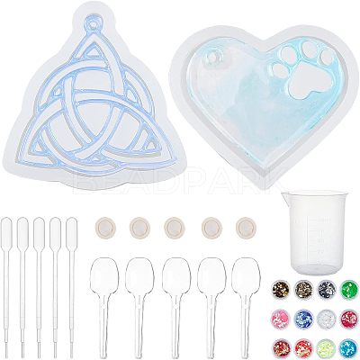 DIY Silicone Pendant Molds DIY-OC0003-07-1
