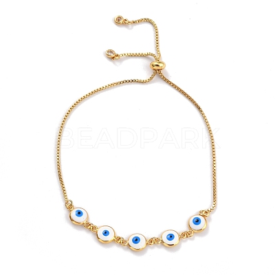 Adjustable Brass Slider Bracelets BJEW-L652-17-G-1