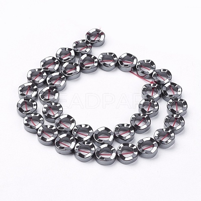 Non-Magnetic Synthetic Hematite Beads Strands X-G-Q895-9-1