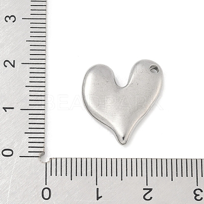 304 Stainless Steel Heart Pendants STAS-R162-01P-03-1