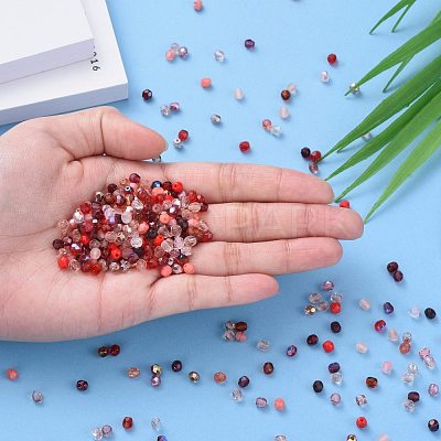 Fire-polished Czech Glass Beads LAMP-D180-16B-01-1