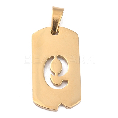 Ion Plating(IP) 304 Stainless Steel Pendants STAS-O127-D09-1
