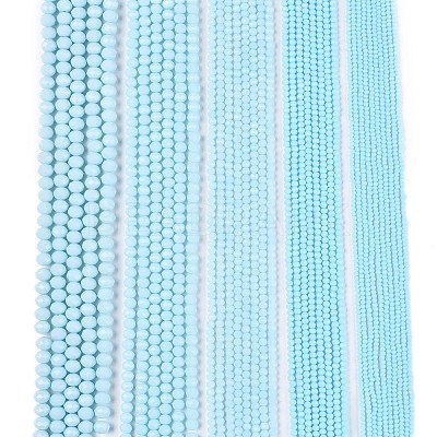 Opaque Solid Color Imitation Jade Glass Beads Strands EGLA-A044-P8mm-D06-1