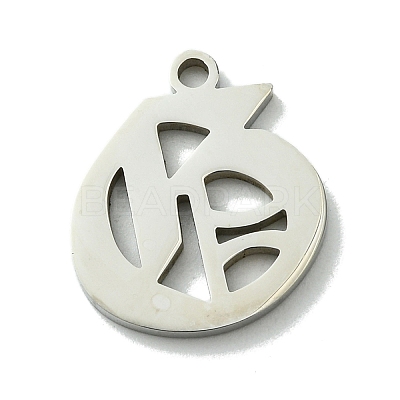 Non-Tarnish 201 Stainless Steel Pendants STAS-B055-01P-G-1