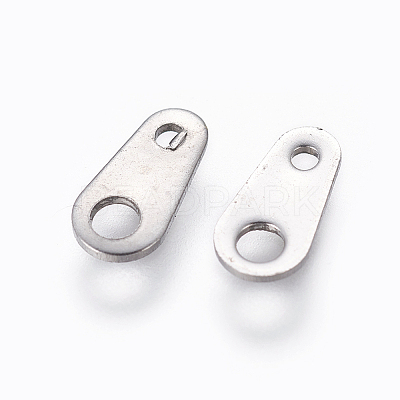 Tarnish Resistant 201 Stainless Steel Chain Tabs STAS-L234-010P-1