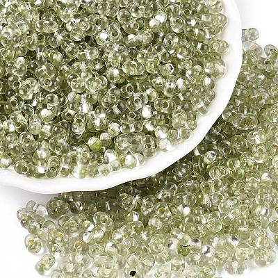 Baking Paint Transparent Glass Seed Beads SEED-N006-05I-1
