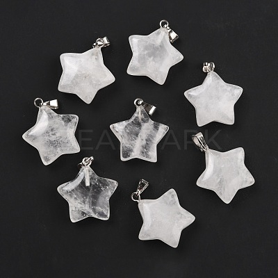 Natural Quartz Crystal Pendants X-G-I319-01P-04-1