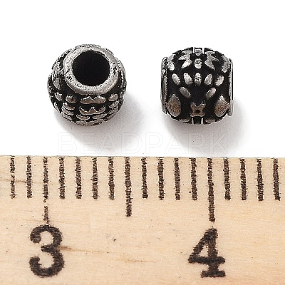 Column 304 Stainless Steel Beads Hand Polished STAS-M057-49B-AS-1