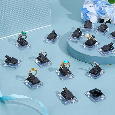Plastic Single Ring Display Stands RDIS-WH0030-03B-1