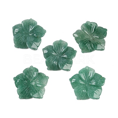 Natural Green Aventurine Carved Pendants G-B097-01A-06-1