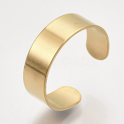 304 Stainless Steel Cuff Rings STAS-T045-22A-G-1